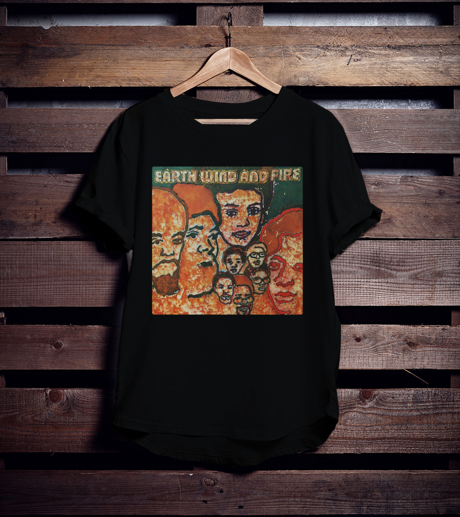 Earth Wind And Fire Album Cover Art Faces T-Shirt