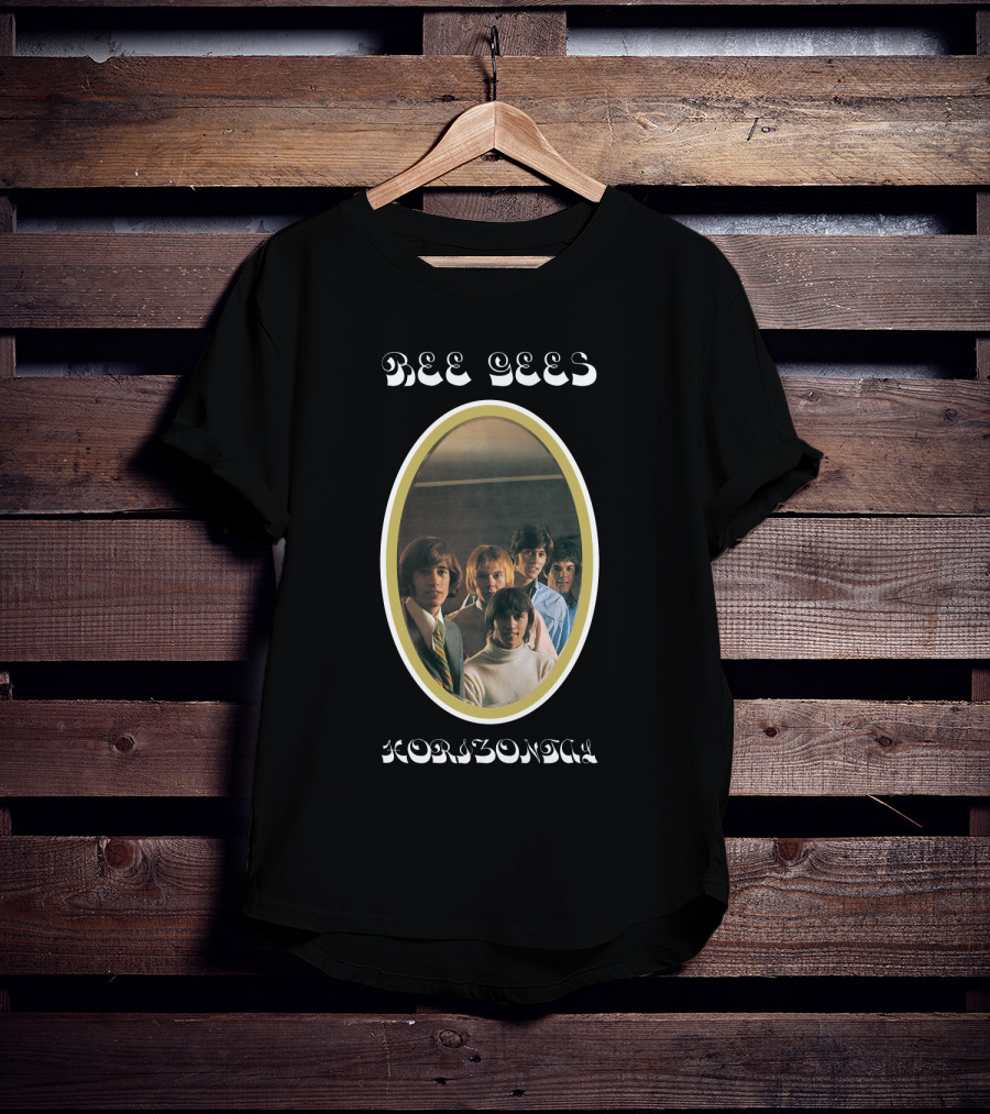 Bee Gees Horizontal Album Cover T-Shirt