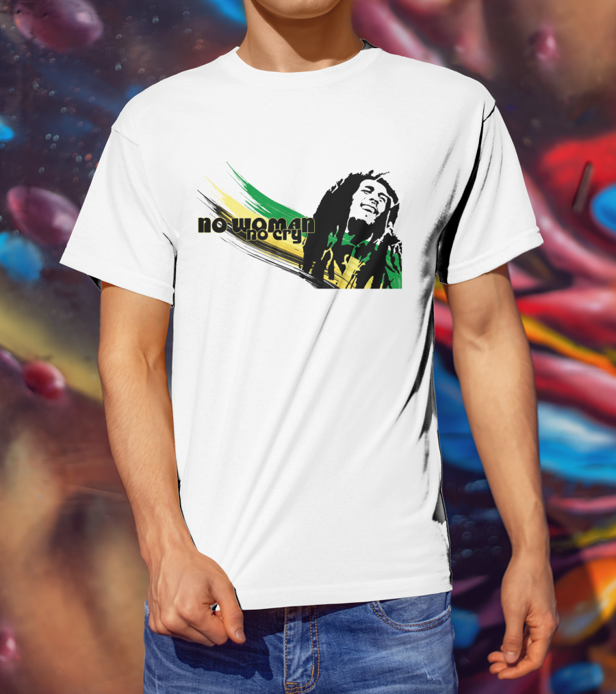 No Woman No Cry Rasta Colors T-Shirt