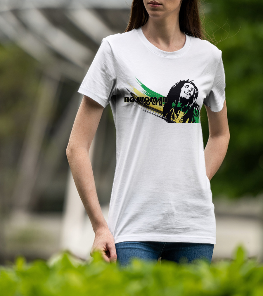 No Woman No Cry Rasta Colors T-Shirt