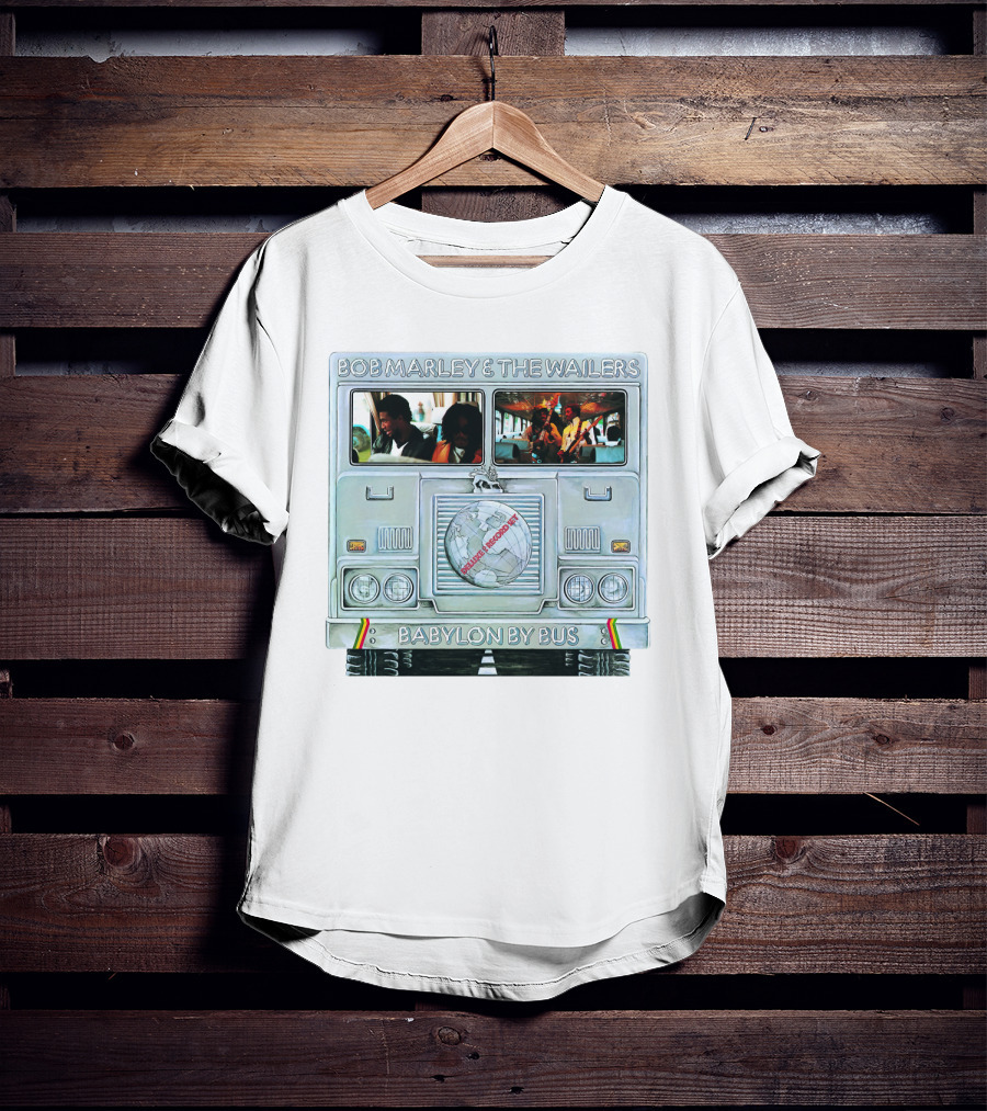 Bob Marley & The Wailers Babylon By Bus Album Cover T-Shirt
