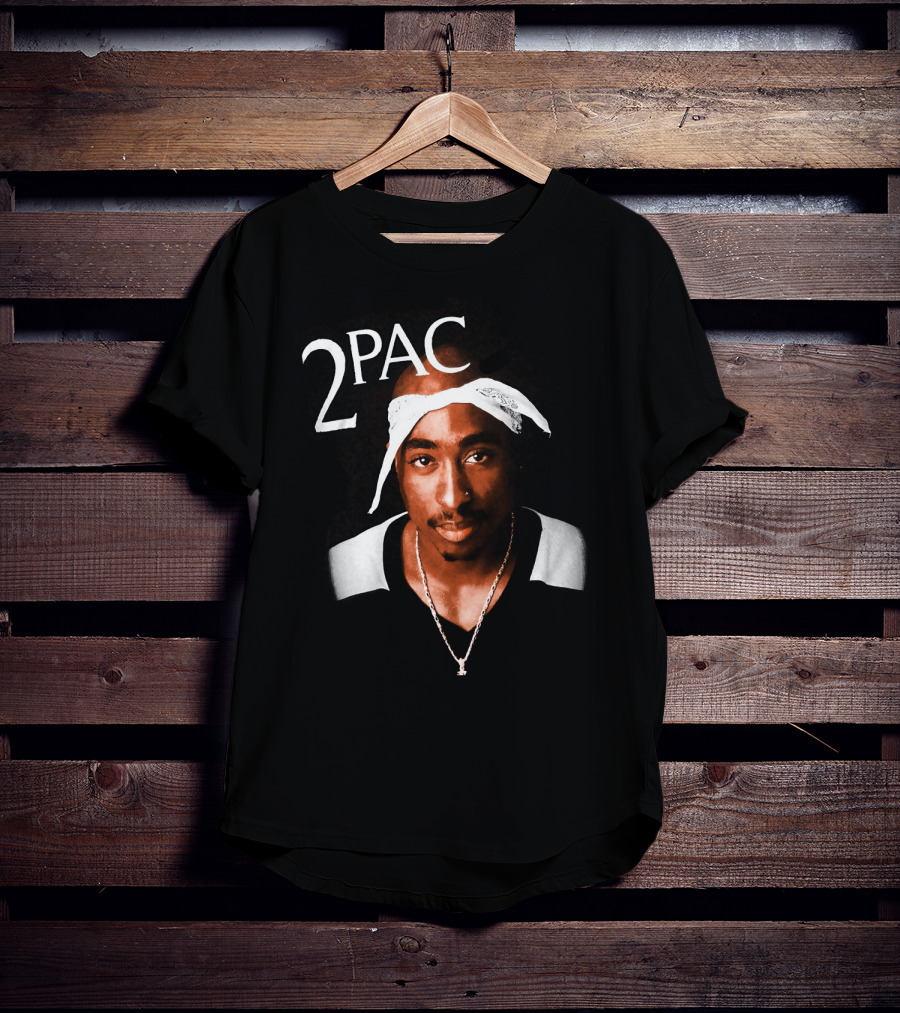 2Pac Bandana Portrait T-Shirt