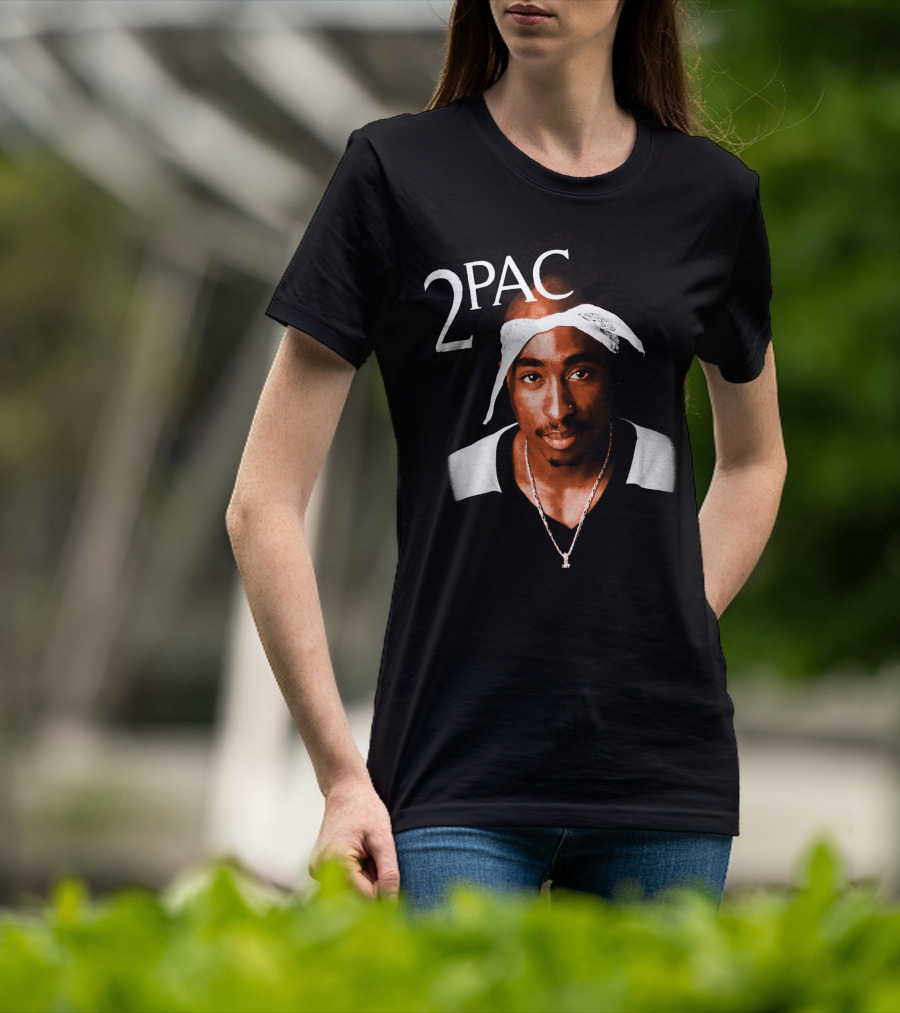 2Pac Bandana Portrait T-Shirt