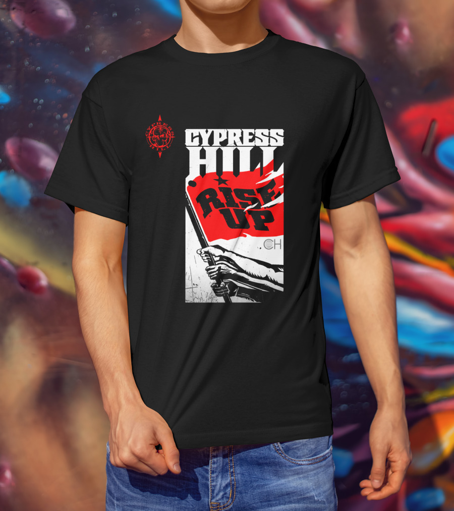 Cypress Hill Rise Up Red Flag Image Cph T-Shirt