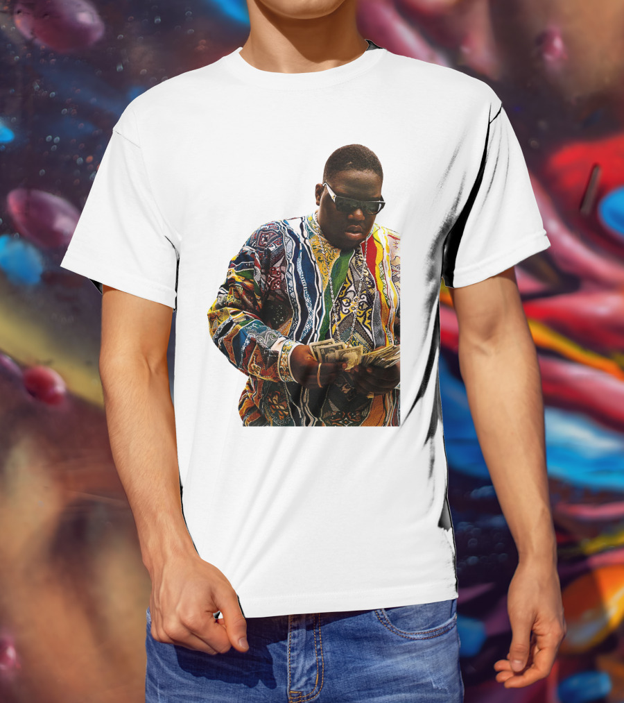 Colorful Sweater Money Counting Sunglasses T-Shirt
