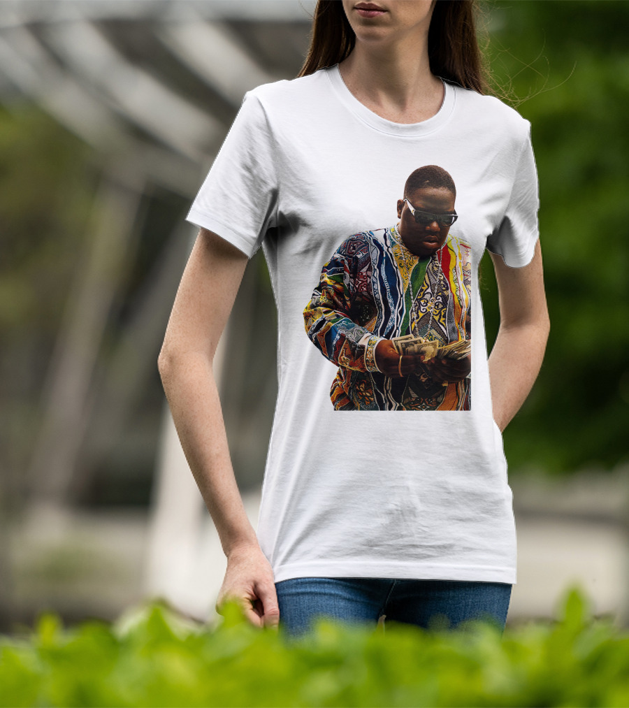 Colorful Sweater Money Counting Sunglasses T-Shirt