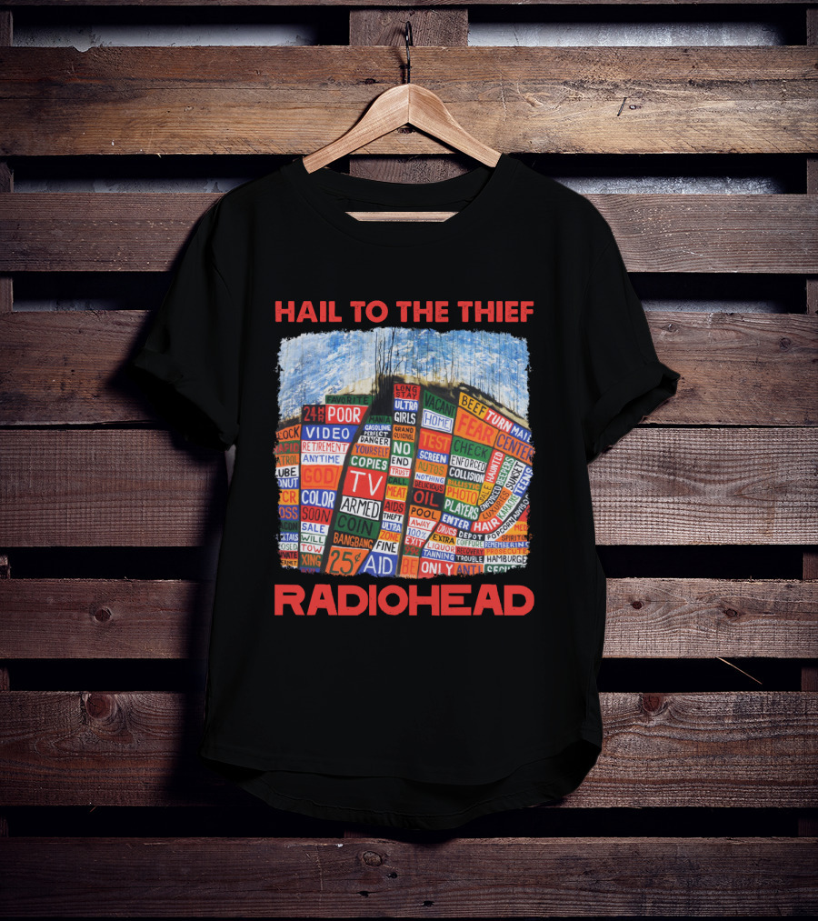 Hail To The Thief Radiohead Album Cover Art T-Shirt