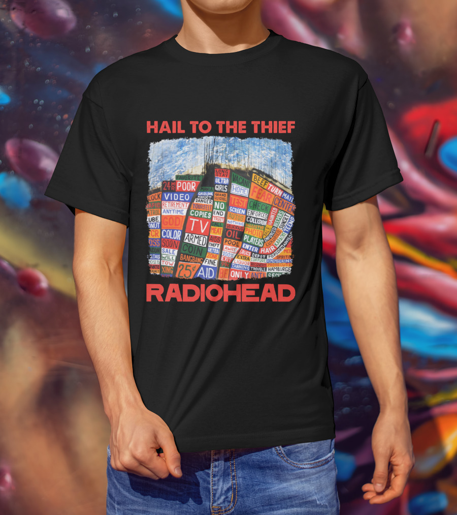 Hail To The Thief Radiohead Album Cover Art T-Shirt