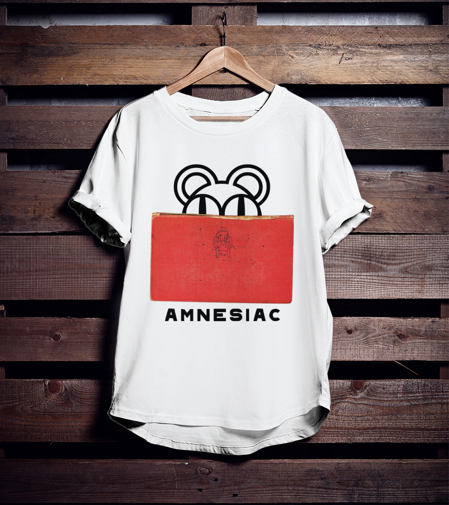 Amnesiac Radiohead Bear And Book T-Shirt