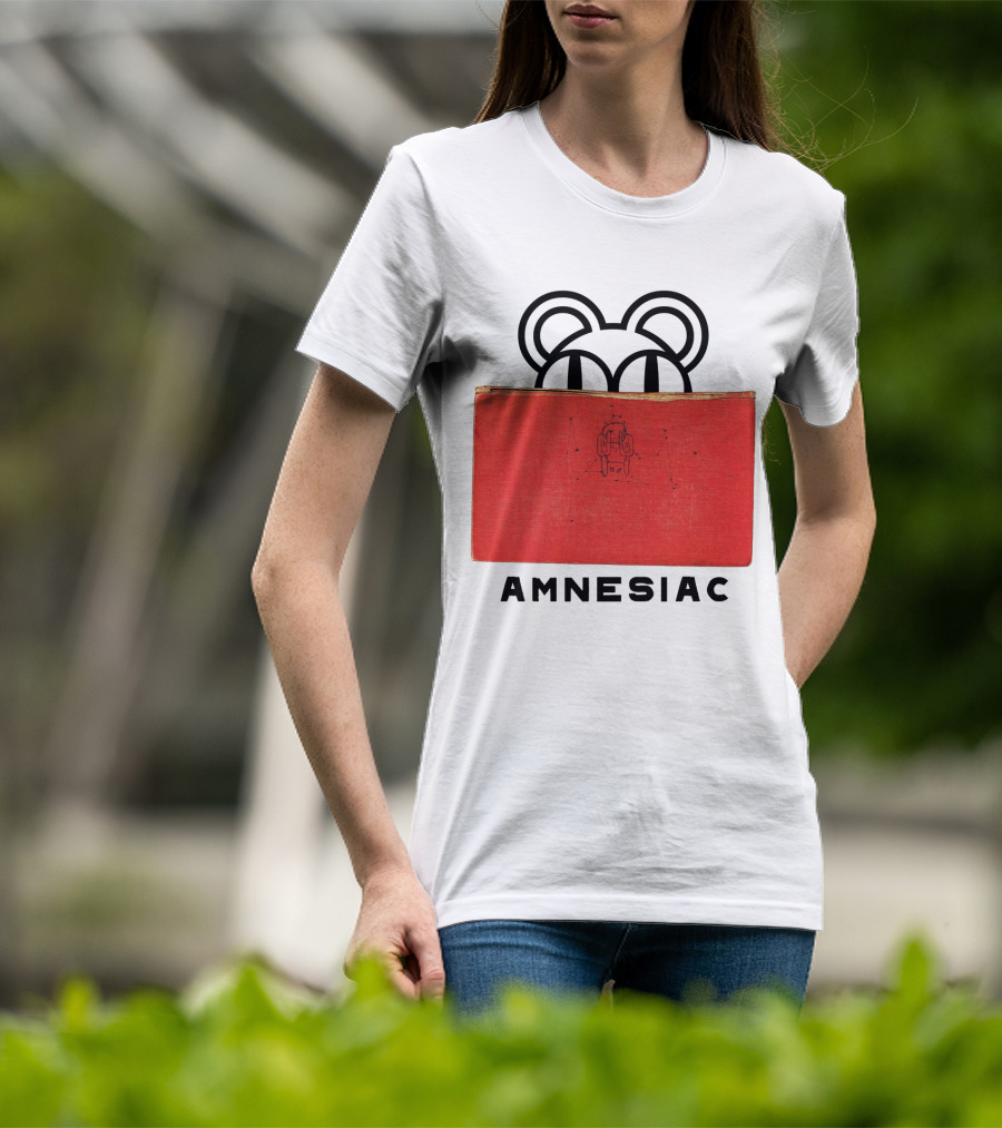 Amnesiac Radiohead Bear And Book T-Shirt