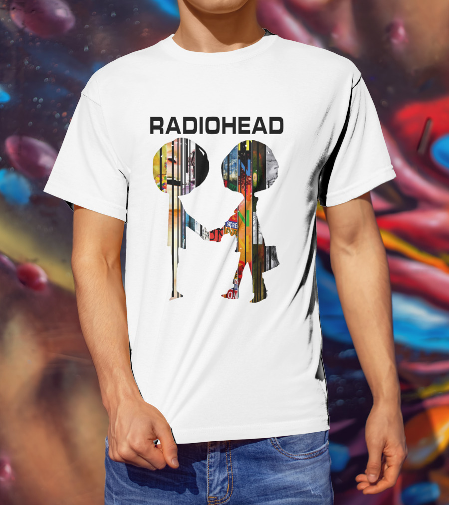 Radiohead Album Artwork Silhouettes Collage T-Shirt