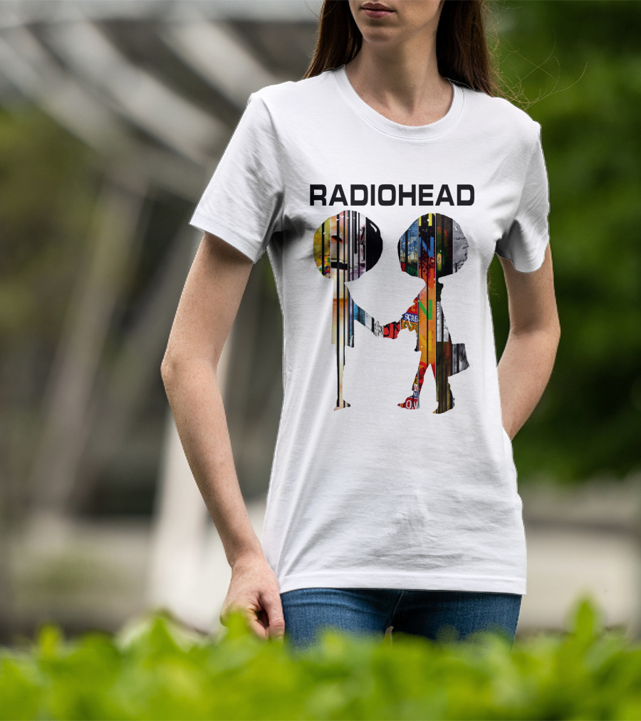 Radiohead Album Artwork Silhouettes Collage T-Shirt