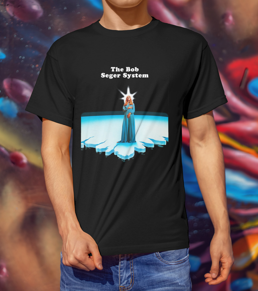The Bob Seger System Blue Figure Radiant Island T-Shirt