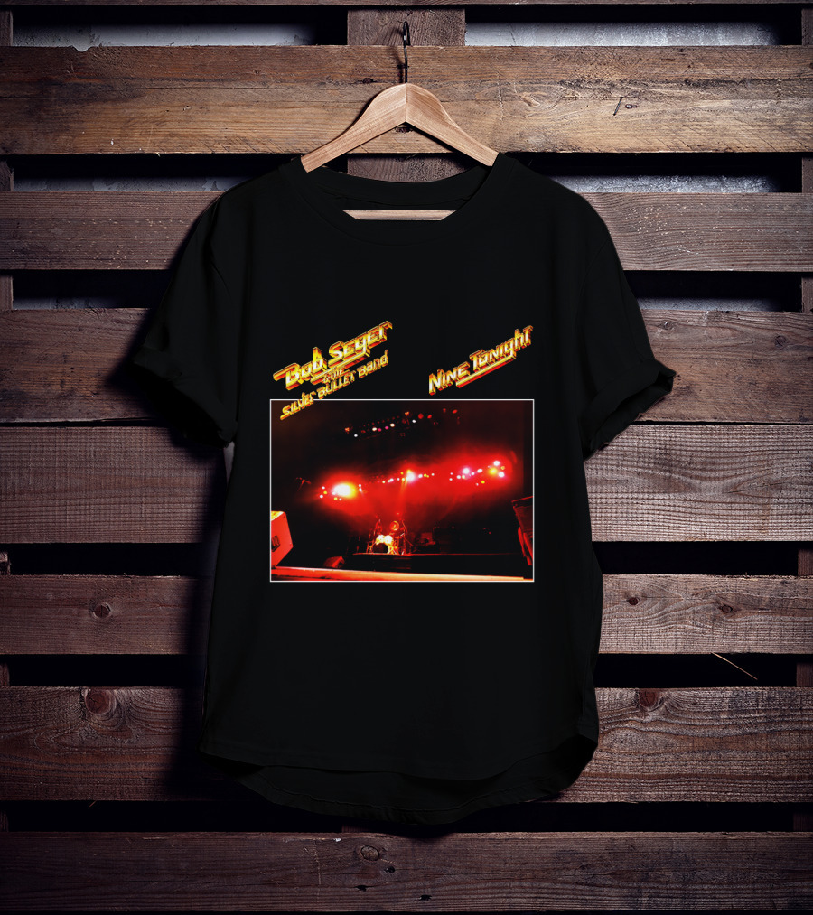 Bob Seger & The Silver Bullet Band Nine Tonight Concert Lights T-Shirt