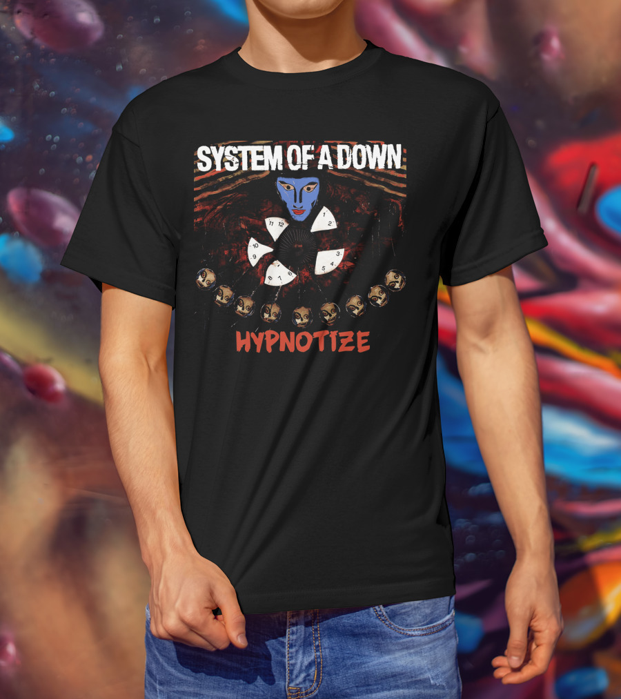 System Of A Down Hypnotize Face Clock T-Shirt