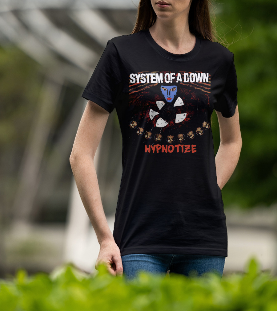 System Of A Down Hypnotize Face Clock T-Shirt