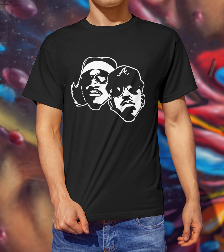 Duo With Iconic Sunglasses And Cap With A T-Shirt
