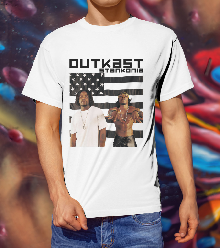 Outkast Stankonia American Flag Photo T-Shirt