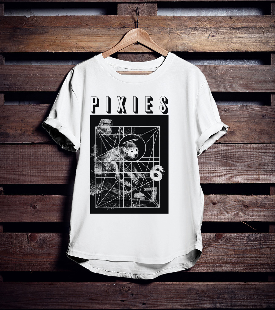 Pixies Geometric Monkey Design 567 T-Shirt