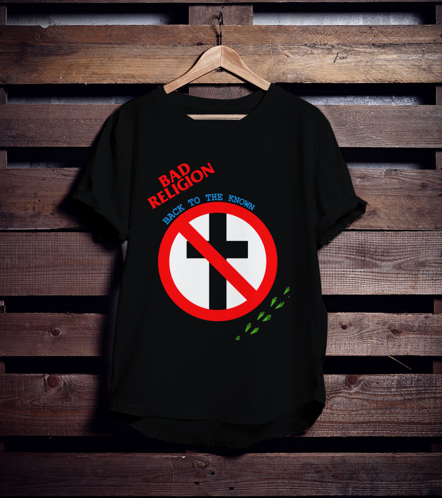 Bad Religion Back To The Known Crossed Out Cross T-Shirt