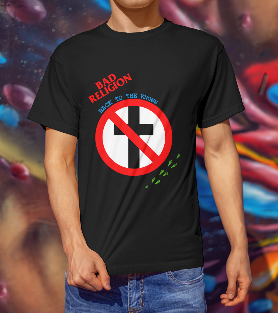 Bad Religion Back To The Known Crossed Out Cross T-Shirt