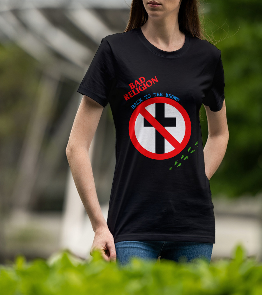 Bad Religion Back To The Known Crossed Out Cross T-Shirt