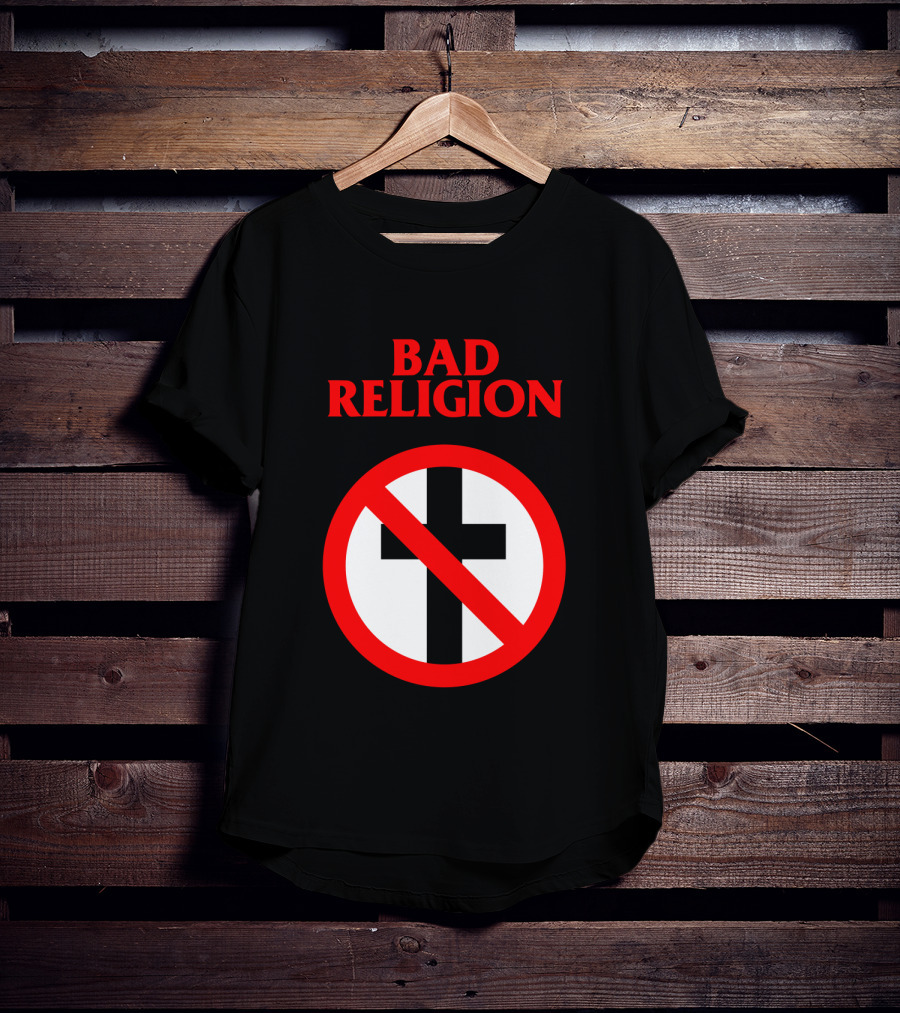 Bad Religion No Cross Symbol Iconic Punk Band T-Shirt