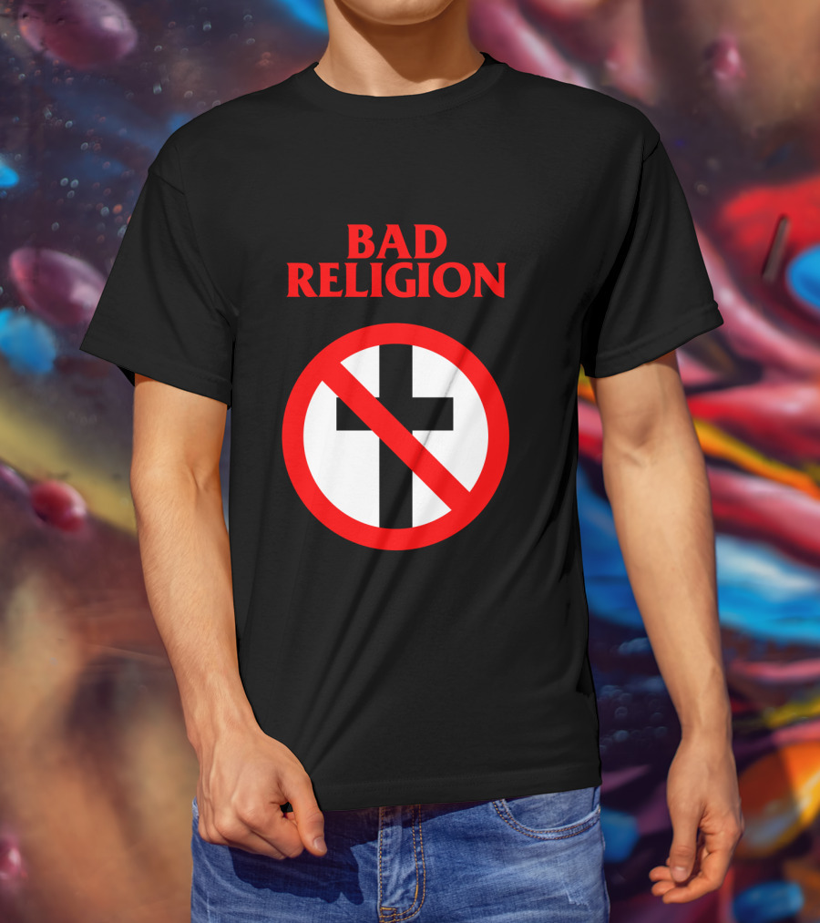 Bad Religion No Cross Symbol Iconic Punk Band T-Shirt