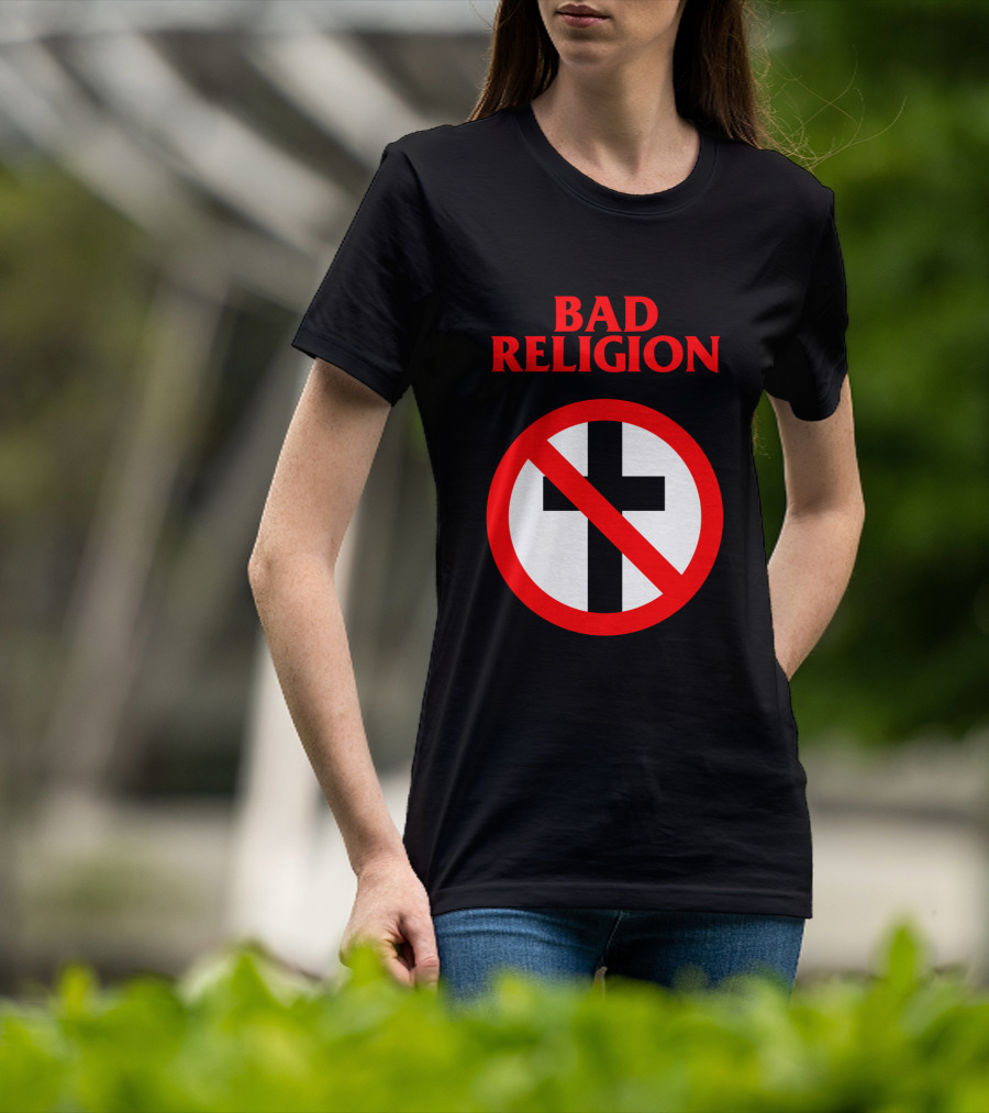 Bad Religion No Cross Symbol Iconic Punk Band T-Shirt