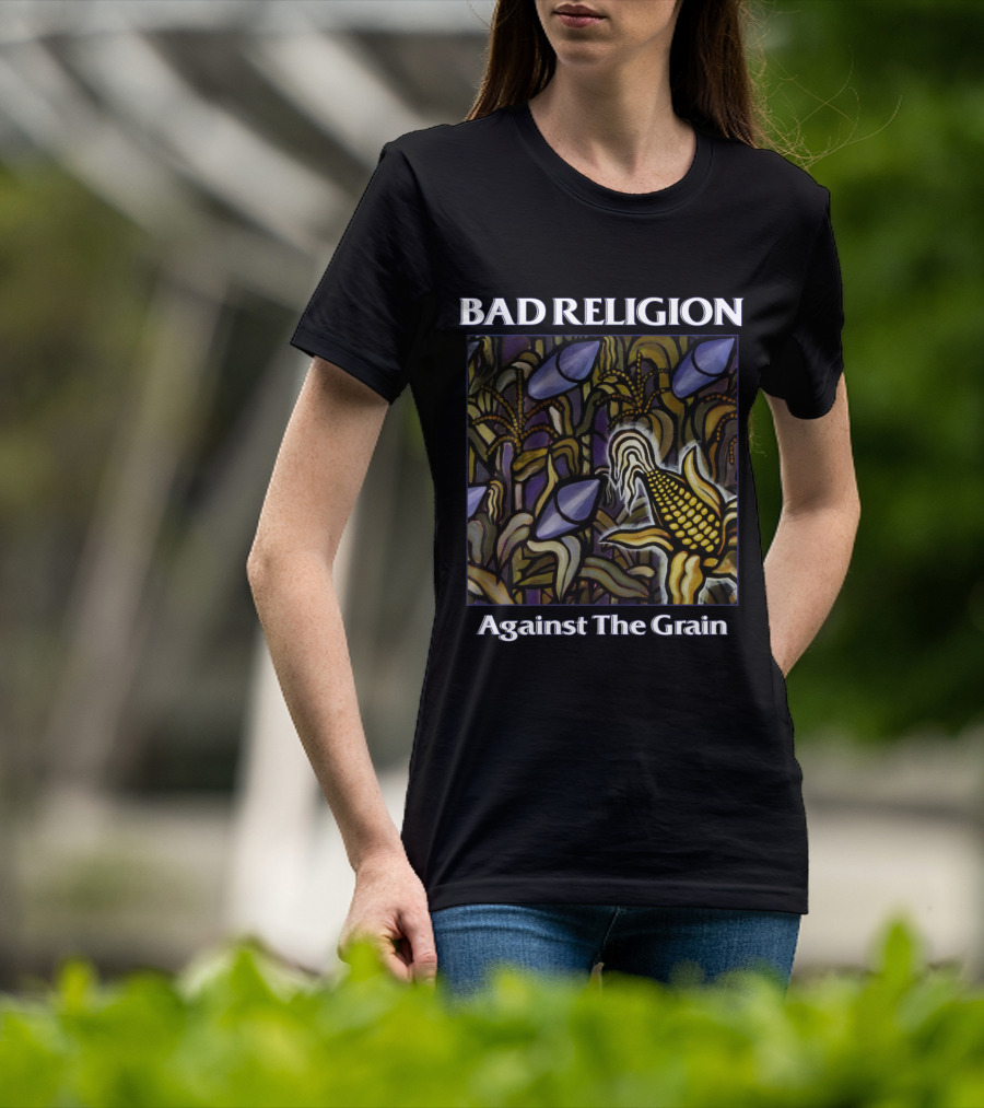 Bad Religion Against The Grain Cornfield Art T-Shirt