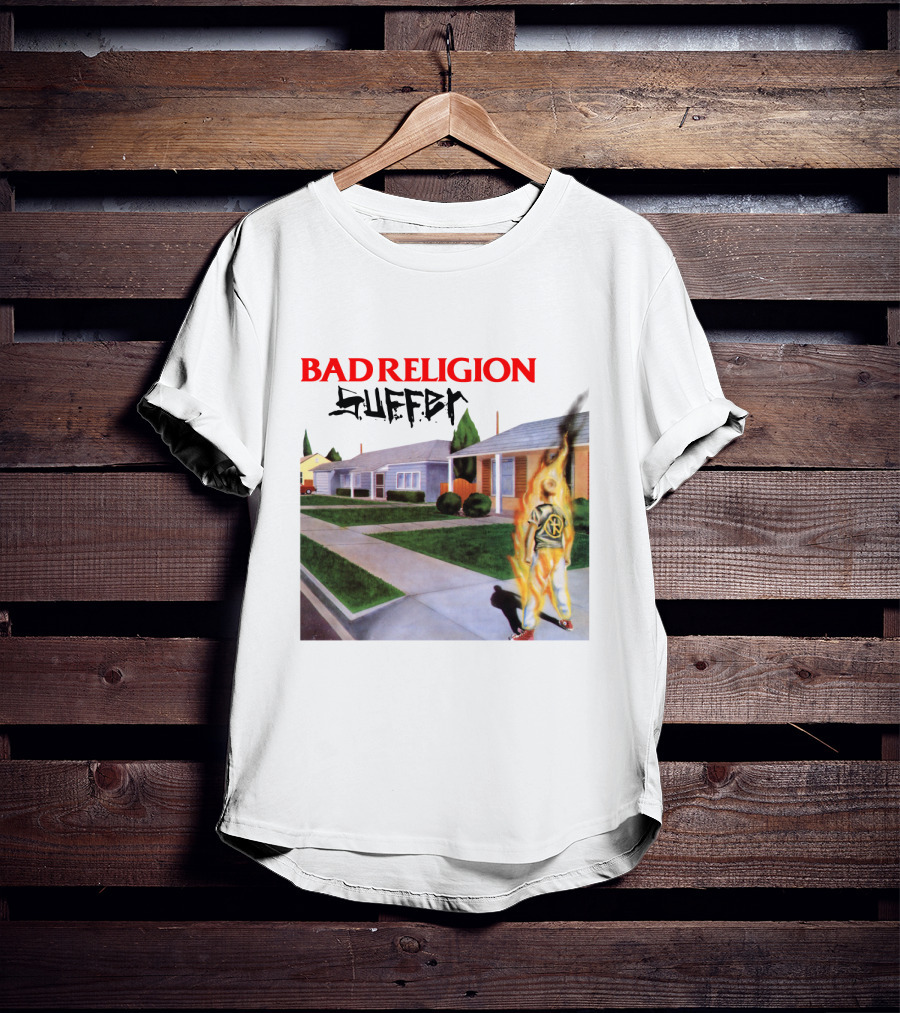 Bad Religion Suffer Flames Street Scene T-Shirt