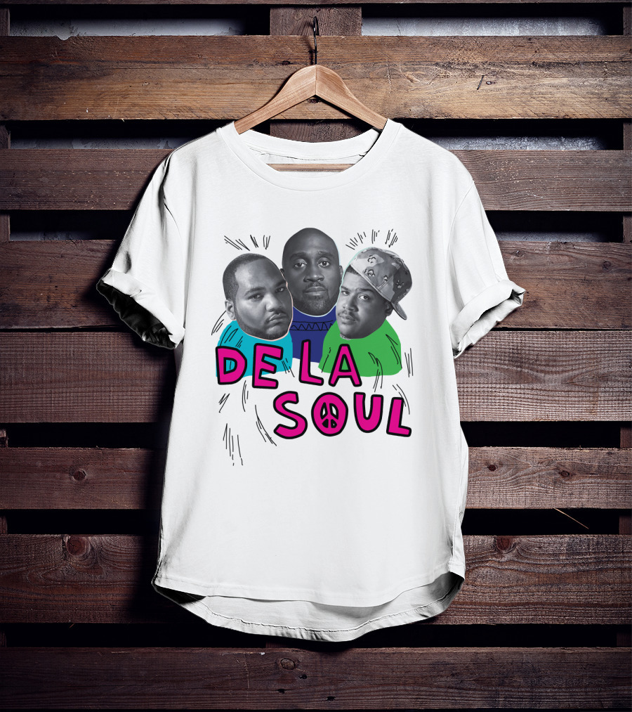 De La Soul Trio Portrait With Peace T-Shirt