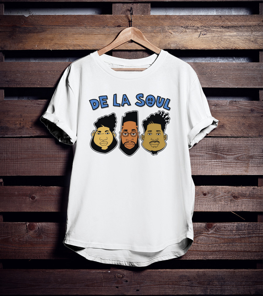 De La Soul Cartoon Faces Trio T-Shirt