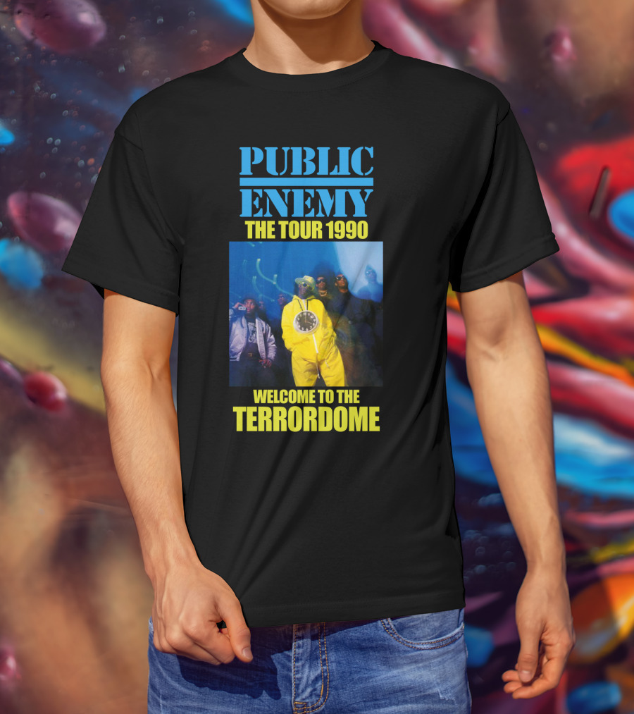 Public Enemy The Tour 1990 Welcome To The Terrordome T-Shirt