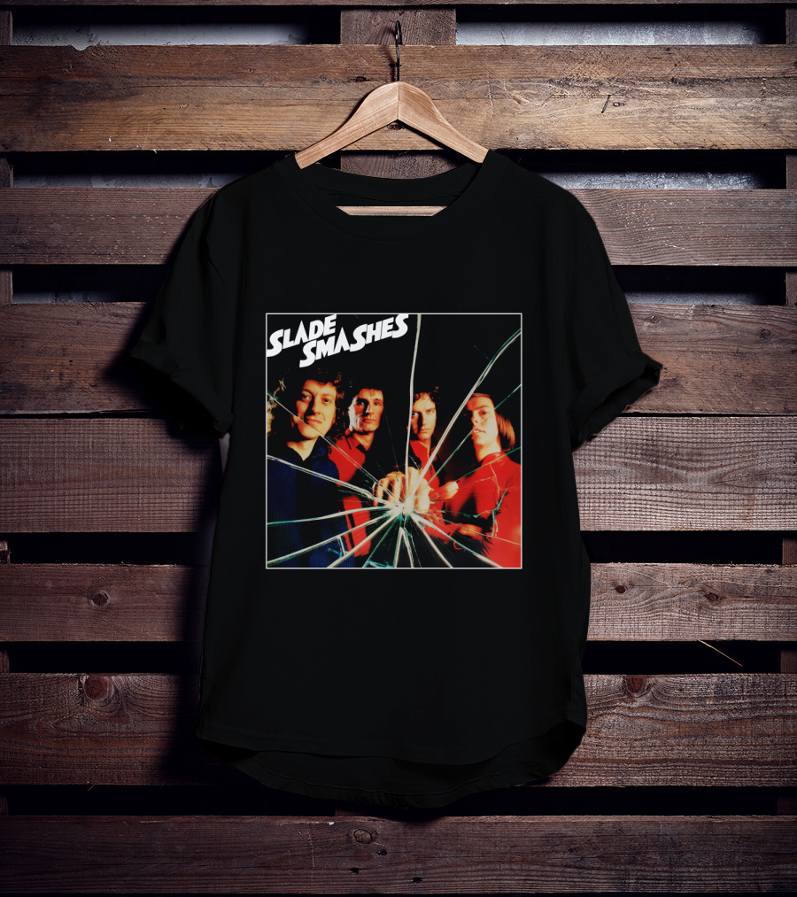 Slade Smashes Album Cover Shattered Glass Art T-Shirt