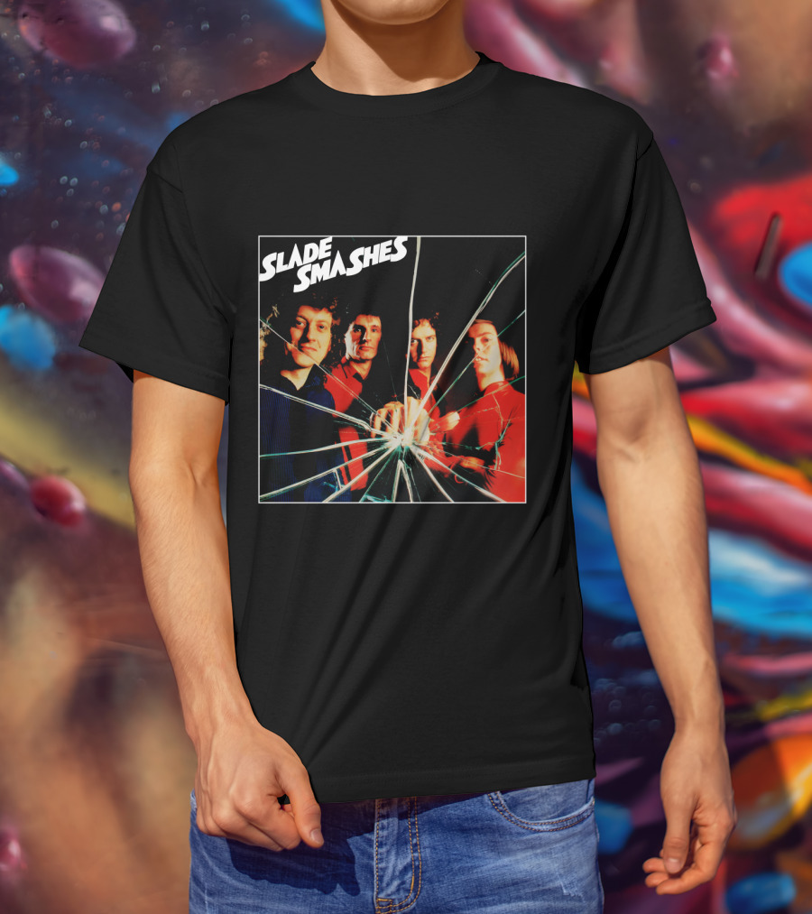 Slade Smashes Album Cover Shattered Glass Art T-Shirt