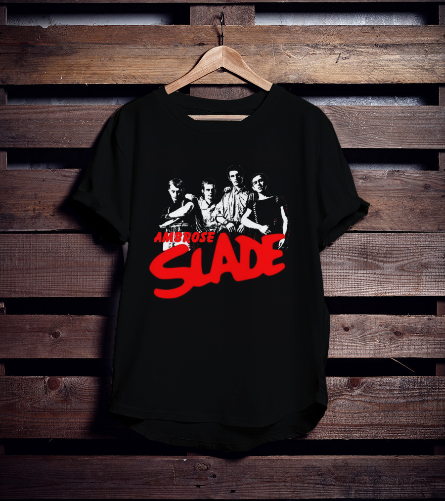 Ambrose Slade Band Graphic Black T-Shirt