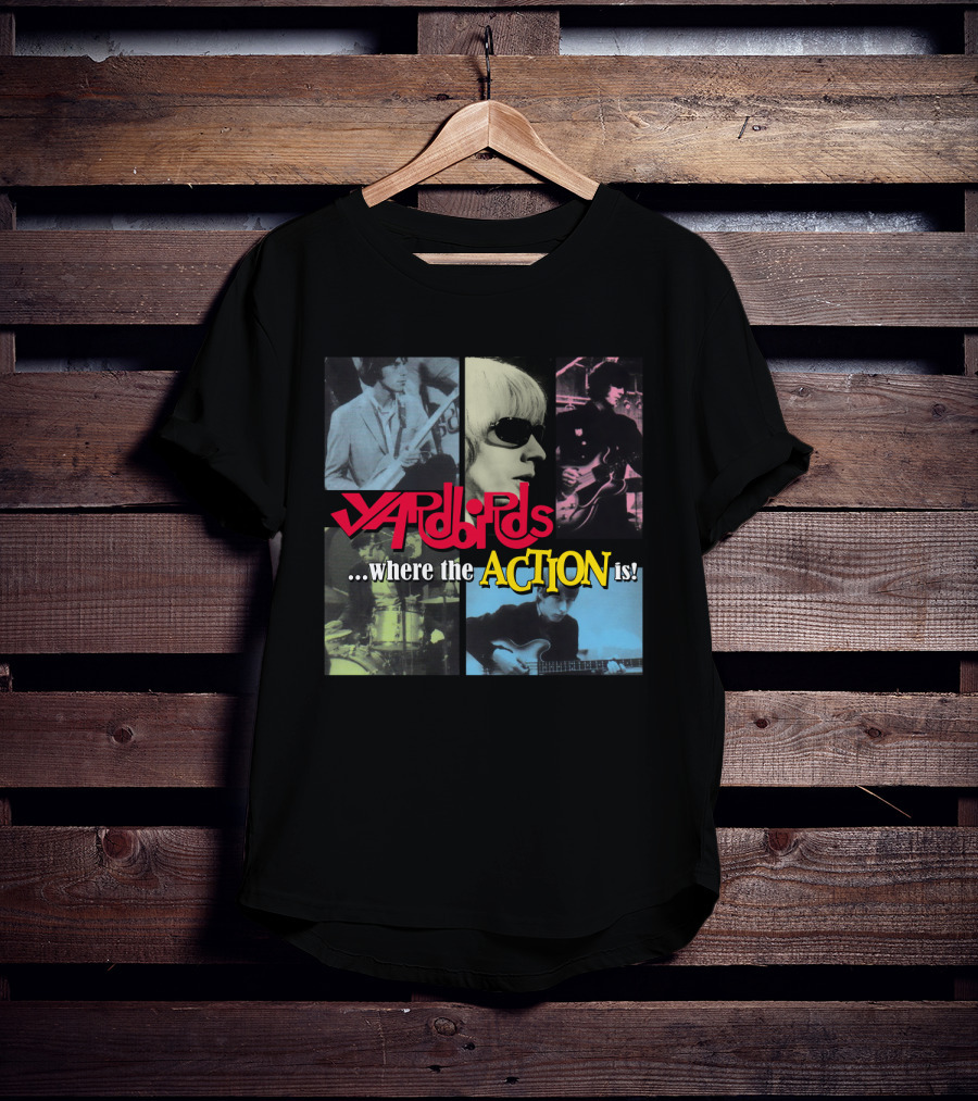 Yardbirds Where The Action Is Collage T-Shirt