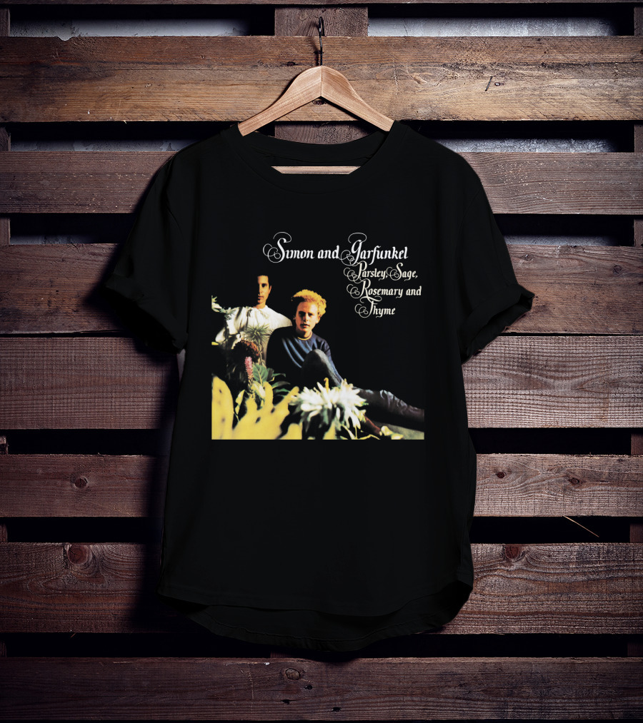 Simon And Garfunkel Parsley Sage Rosemary And Thyme Album Cover T-Shirt