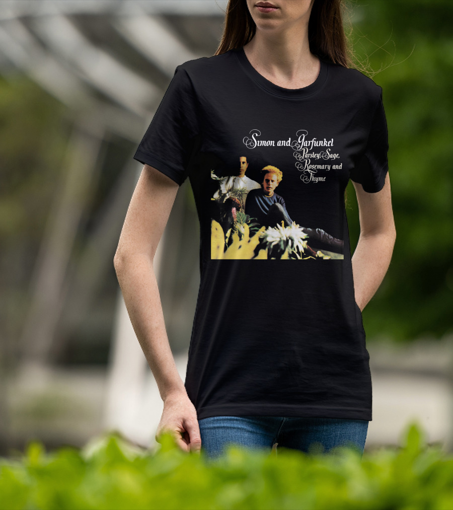 Simon And Garfunkel Parsley Sage Rosemary And Thyme Album Cover T-Shirt