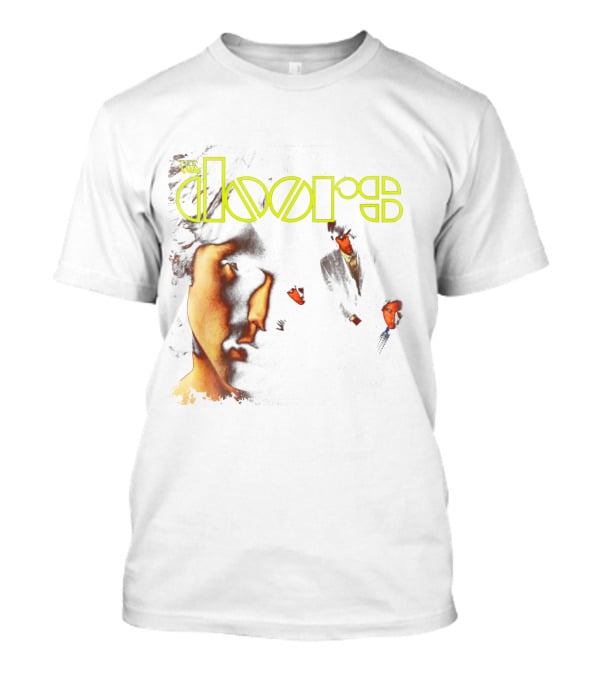 The Doors Band Members Collage In Vintage T-Shirt