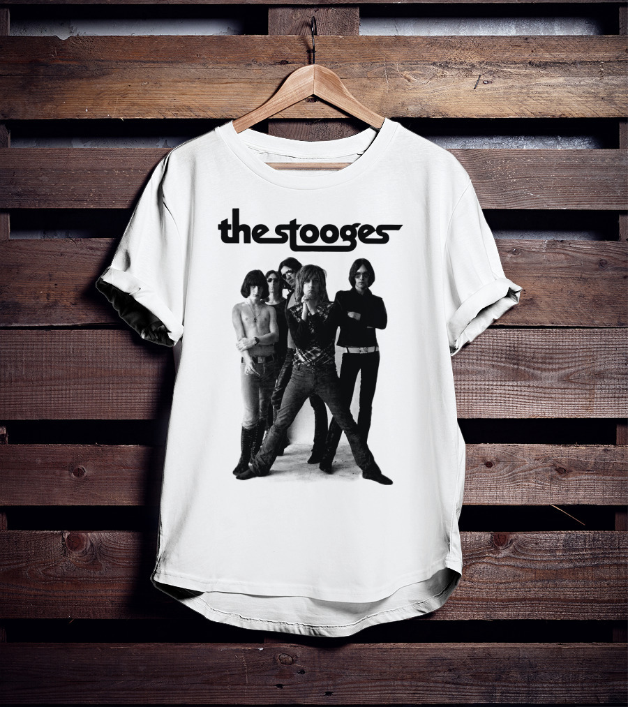 The Stooges Band Classic Black And White Photo T-Shirt