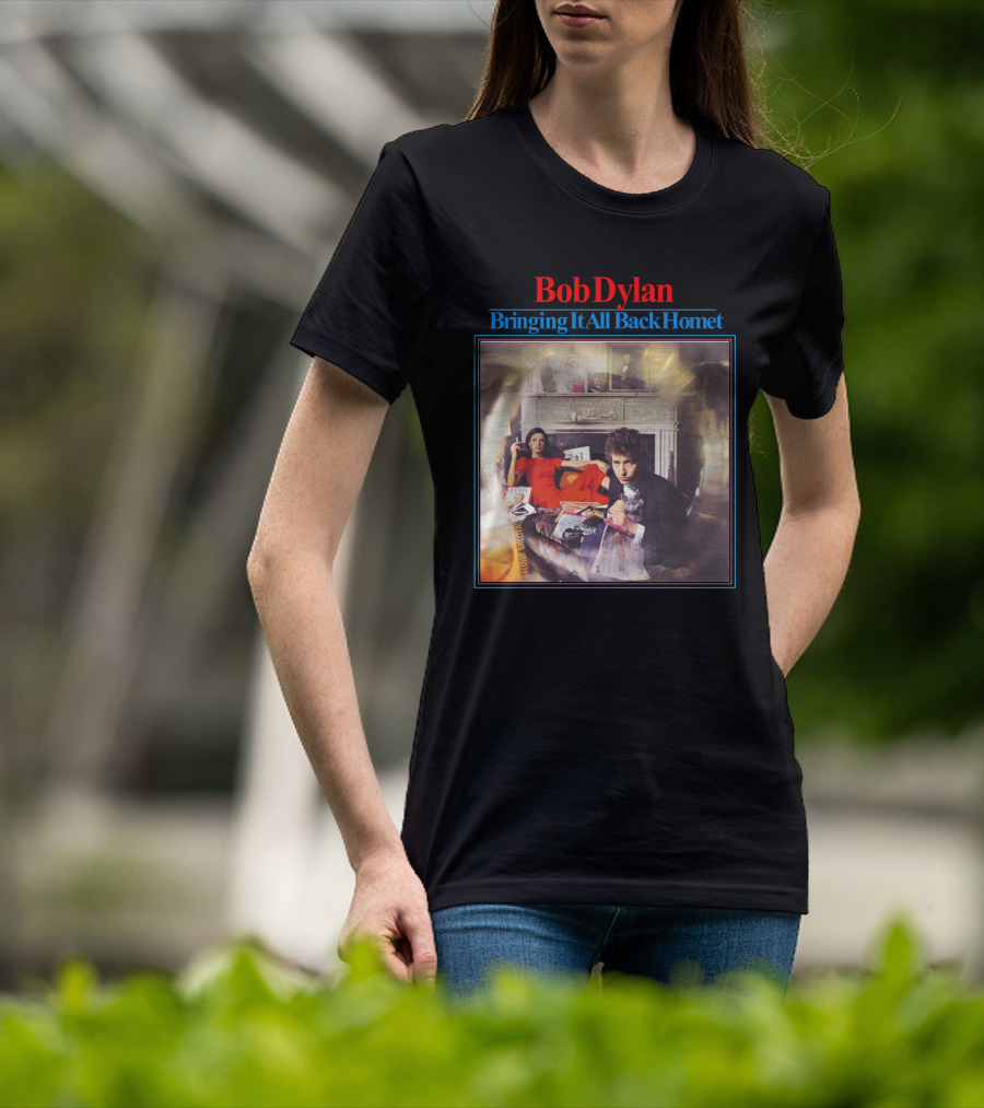 Bob Dylan Bringing It All Back Home Vintage Album Cover T-Shirt