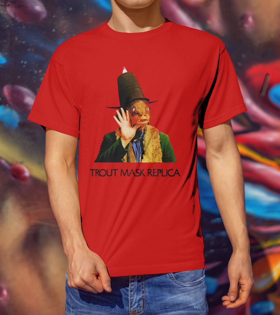 Captain Beefheart Trout Mask Replica Surreal Fish Head T-Shirt