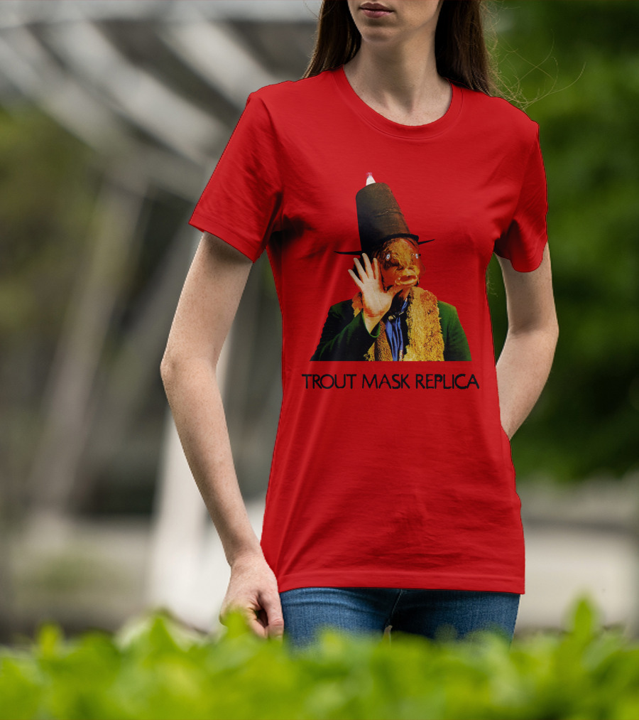Captain Beefheart Trout Mask Replica Surreal Fish Head T-Shirt
