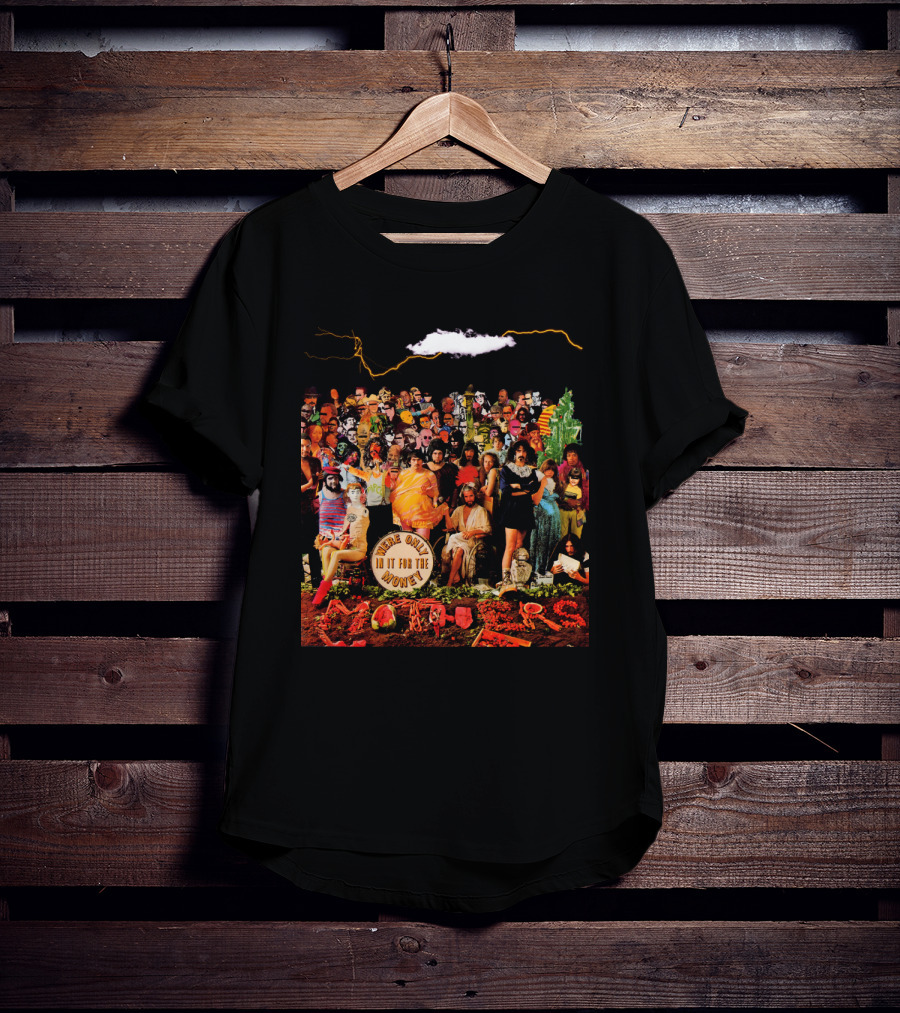 Frank Zappa We're Only In It For The Money Album Cover Collage Style T-Shirt