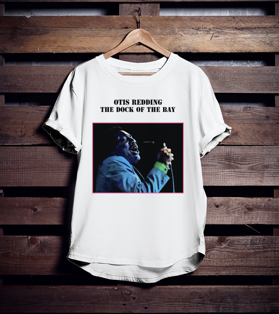 OTIS REDDING THE DOCK OF THE BAY 1968 Blue Suit Performance T-Shirt
