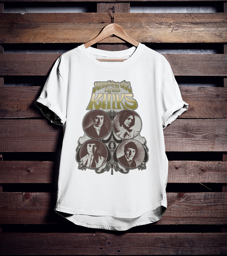 Something Else By The Kinks Album Cover With Band Members' Portraits T-Shirt