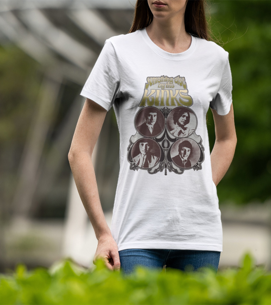Something Else By The Kinks Album Cover With Band Members' Portraits T-Shirt