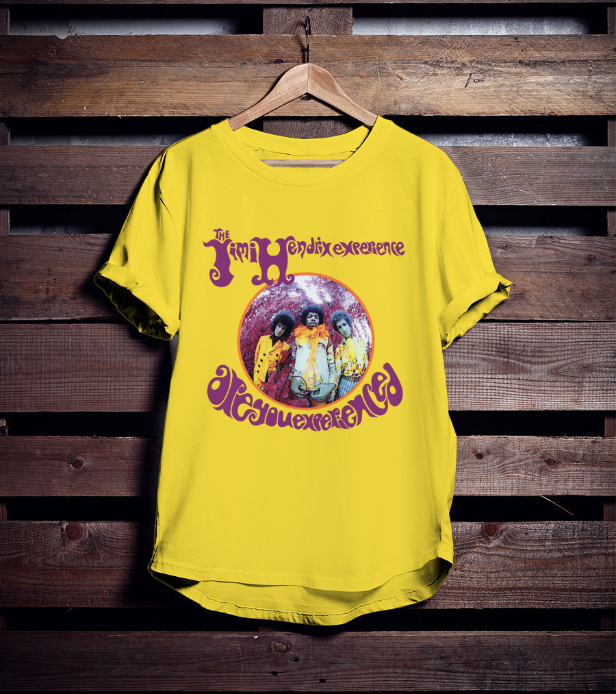 The Jimi Hendrix Experience Are You Experienced Psychedelic Band Image T-Shirt
